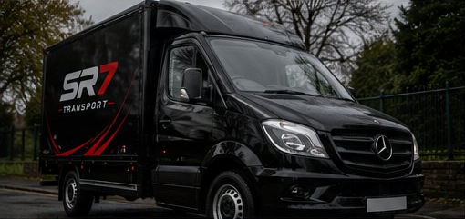 SR7 Transport Mercedes Luton van ready for light haulage collection